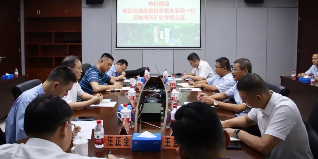 寶武資源高級副總裁朱學濱一行到訪海南礦業(yè) 共商深化合作